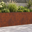 Vidaxl keerwand 2 st 40 x 12 x 30 cm weervast staal roestkleurig