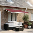 Vidaxl vervangingsdoek voor zonnescherm bordeaux rood 400 × 300 cm