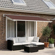 Vidaxl vervangingsdoek voor zonnescherm bruin 500 × 350 cm polyester
