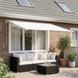 Vidaxl vervangingsdoek voor zonnescherm wit 300 x 250 cm polyester