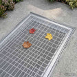 Vidaxl lichtschachtdeksel met clips 2 st 70 x 130 cm glasvezel grijs