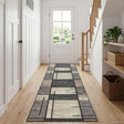 Vidaxl vloerkleedloper lesaka bruin 100 x 350 cm diamantvelours