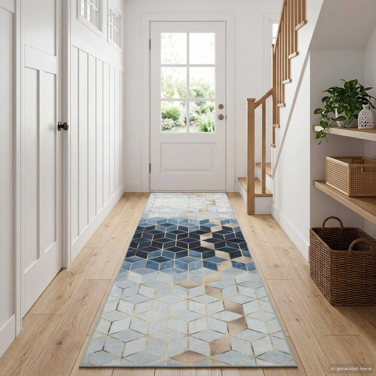 Vidaxl vloerkleedloper lesaka zilver 100 x 150 cm diamantvelours