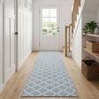 Vidaxl vloerkleedloper oriz 1150 gsm grijs en wit 100% polyestervilt