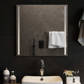 Vidaxl led badkamer spiegel transparant 60 x 60 cm gehard glas