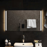 Vidaxl led badkamer spiegel transparant 90 x 50 cm gehard glas