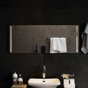 Vidaxl led badkamer spiegel transparant 100 x 40 cm gehard glas