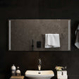 Vidaxl led badkamer spiegel transparant 100 x 50 cm gehard glas