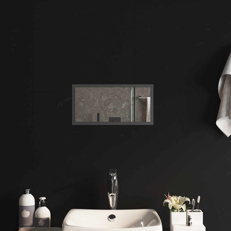 Vidaxl led badkamer spiegel transparant 40 x 20 cm gehard glas