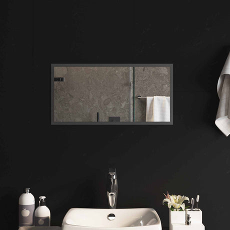 Vidaxl led badkamer spiegel transparant 60 x 30 cm gehard glas