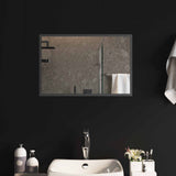 Vidaxl led badkamer spiegel transparant 60 x 40 cm gehard glas