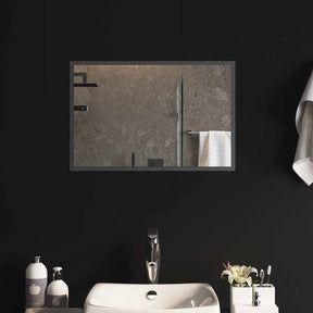 Vidaxl led badkamer spiegel transparant 60 x 40 cm gehard glas