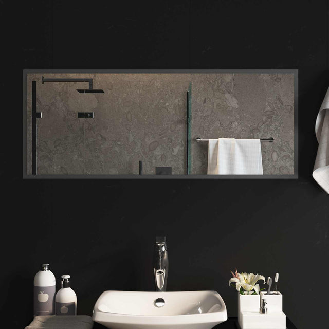 Vidaxl led badkamer spiegel transparant 100 x 40 cm gehard glas