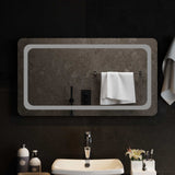 Vidaxl led badkamer spiegel transparant 90 x 50 cm gehard glas