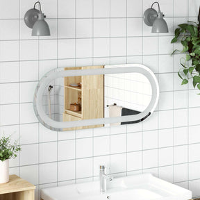 Vidaxl led badkamer spiegel transparant 70 x 30 cm gehard glas