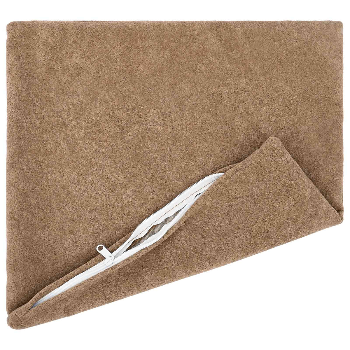 Vidaxl kussen met kussen heerlen 12 st taupe microfiber fleece