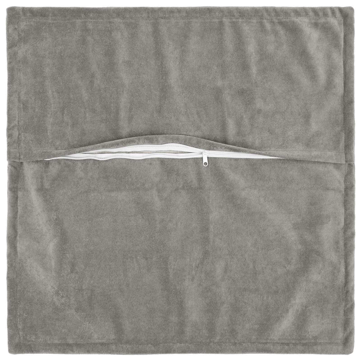 Vidaxl kussen met kussen houten 2 st lichtgrijs microfiber fleece