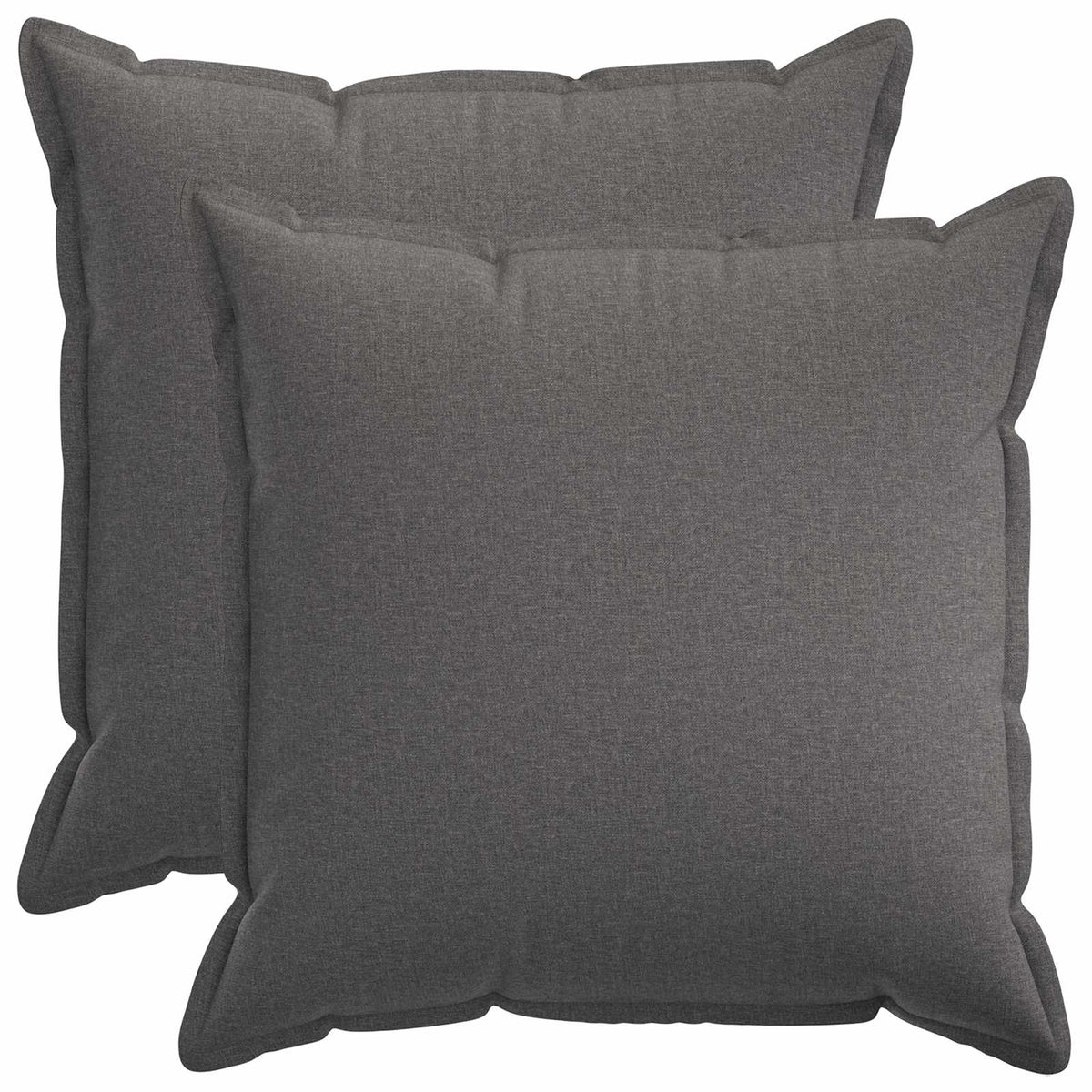 Vidaxl kussen met kussen houten 2 st lichtgrijs faux linnen