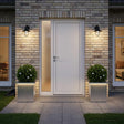 Vidaxl plantenbak met led 2 st zilver 30 x 30 x 30 cm