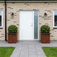 Vidaxl plantenbak met led 2 st roestkleurig 30 x 30 x 30 cm