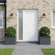 Vidaxl plantenbak met led 2 st antraciet 40 x 60 x 40 cm staal