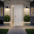 Vidaxl plantenbak met led 2 st zilver 40 x 60 x 40 cm