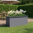 Vidaxl plantenbak met led antraciet 40 x 100 x 40 cm staal
