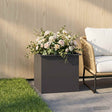 Vidaxl plantenbak met led zwart 50 x 60 x 48 cm staal