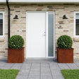 Vidaxl plantenbak met led 2 st roestkleurig 50 x 60 x 48 cm