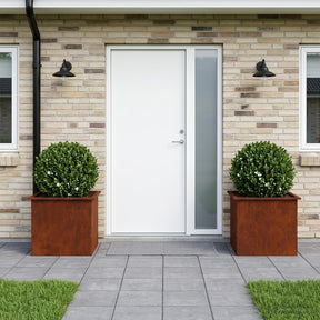 Vidaxl plantenbak met led 2 st roestkleurig 50 x 60 x 48 cm