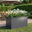 Vidaxl plantenbak met led antraciet 50 x 100 x 48 cm staal