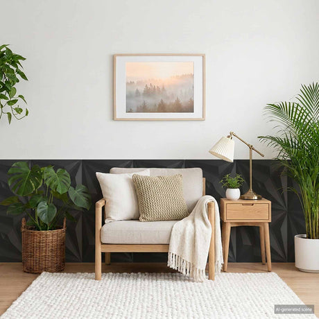 Vidaxl wandpanelen 24 st 50 x 50 cm zwarte ster xps schuim