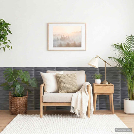 Vidaxl wandpanelen 24 st 50 x 50 cm stone grey xps schuim