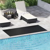 Vidaxl vloermat met traanplaat zwart 1 x 2 m rubber
