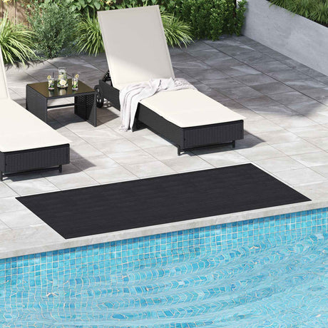 Vidaxl vloermat met stippen zwart 1 x 2 m rubber