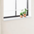 Vidaxl raamsokkel wit 120 x 30 x 4,5 cm pvc