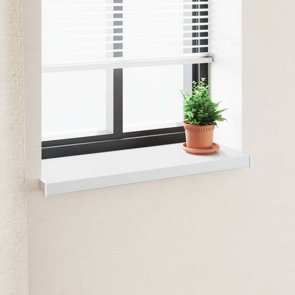 Vidaxl raamsokkel wit 80 x 35 x 4,5 cm pvc