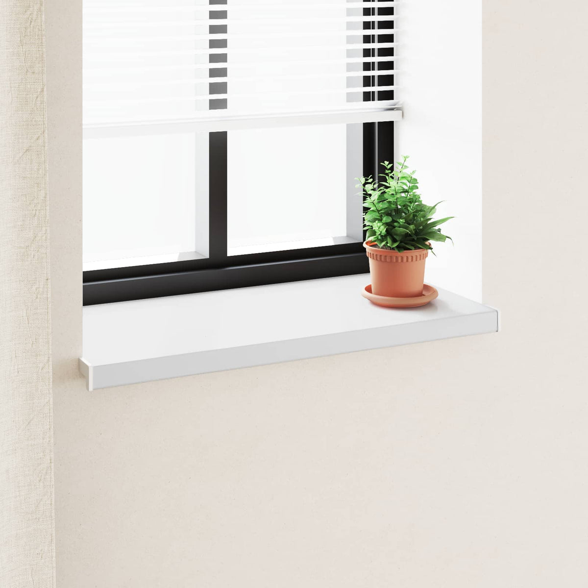 Vidaxl raamsokkel wit 100 x 40 x 4,5 cm pvc