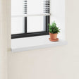 Vidaxl raamsokkel wit 80 x 50 x 4,5 cm pvc
