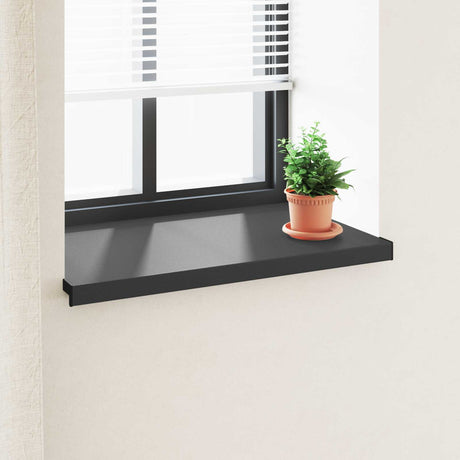 Vidaxl raamsokkel zwart met houten nerf 60 x 50 x 4,5 cm pvc