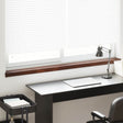 Vidaxl raamsokkel bruin hout 160 x 15 x 4,5 cm pvc