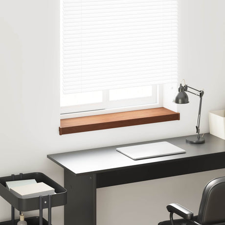 Vidaxl raamsokkel bruin hout 80 x 20 x 4,5 cm pvc