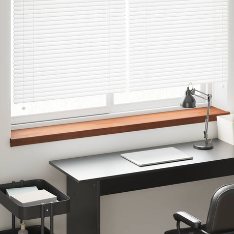 Vidaxl raamsokkel bruin hout 140 x 20 x 4,5 cm pvc