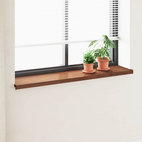 Vidaxl raamsokkel bruin hout 120 x 35 x 4,5 cm pvc