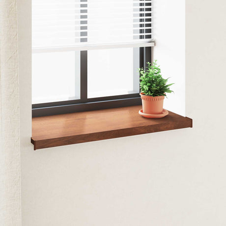 Vidaxl raamsokkel bruin hout 100 x 45 x 4,5 cm pvc