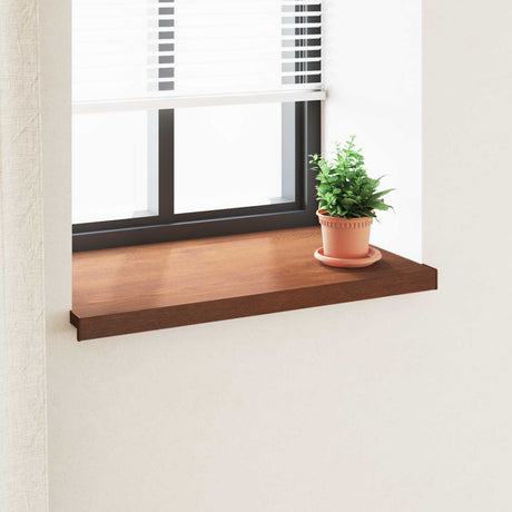 Vidaxl raamsokkel bruin hout 80 x 50 x 4,5 cm pvc