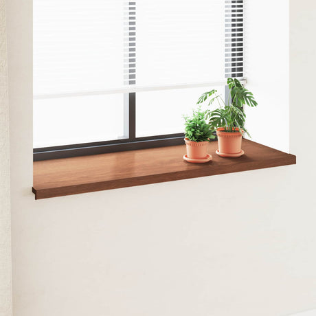 Vidaxl raamsokkel bruin hout 120 x 50 x 4,5 cm pvc