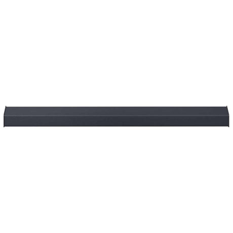 Vidaxl raamsokkel antraciet met houten nerf 80 x 15 x 4,5 cm pvc