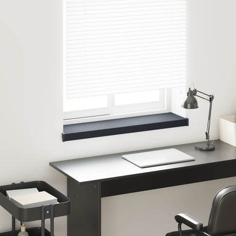 Vidaxl raamsokkel antraciet met houten nerf 60 x 20 x 4,5 cm pvc
