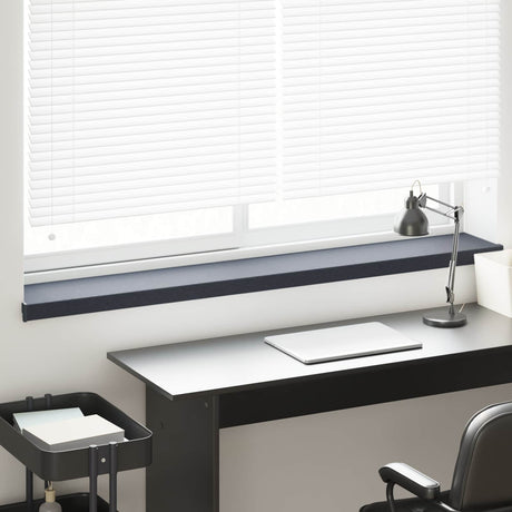 Vidaxl raamsokkel antraciet met houten nerf 140 x 20 x 4,5 cm pvc